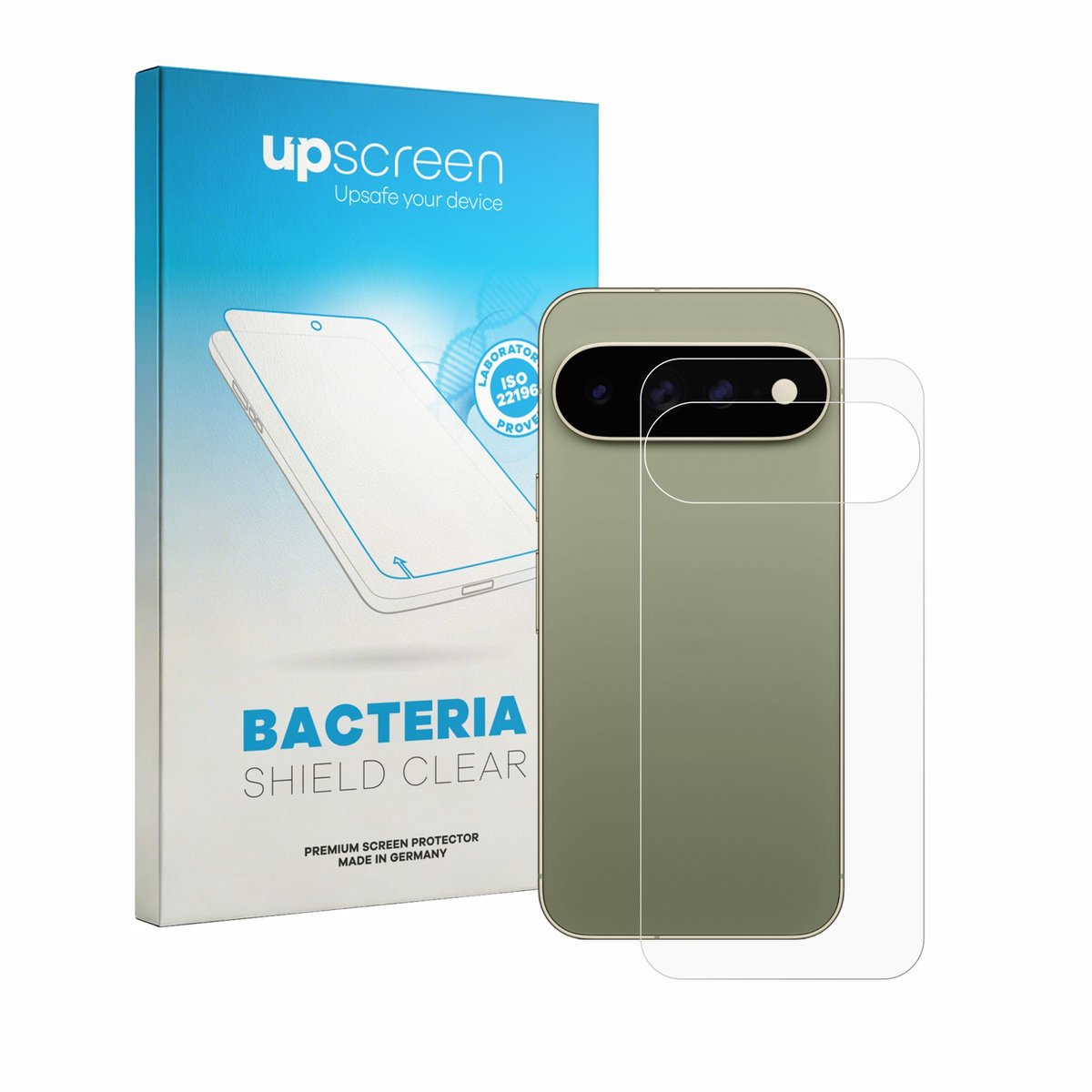 upscreen - Screenprotector voor Google Pixel 11 Pro XL (Achterkant) - Folie Beschermfolie transparant antibacterieel