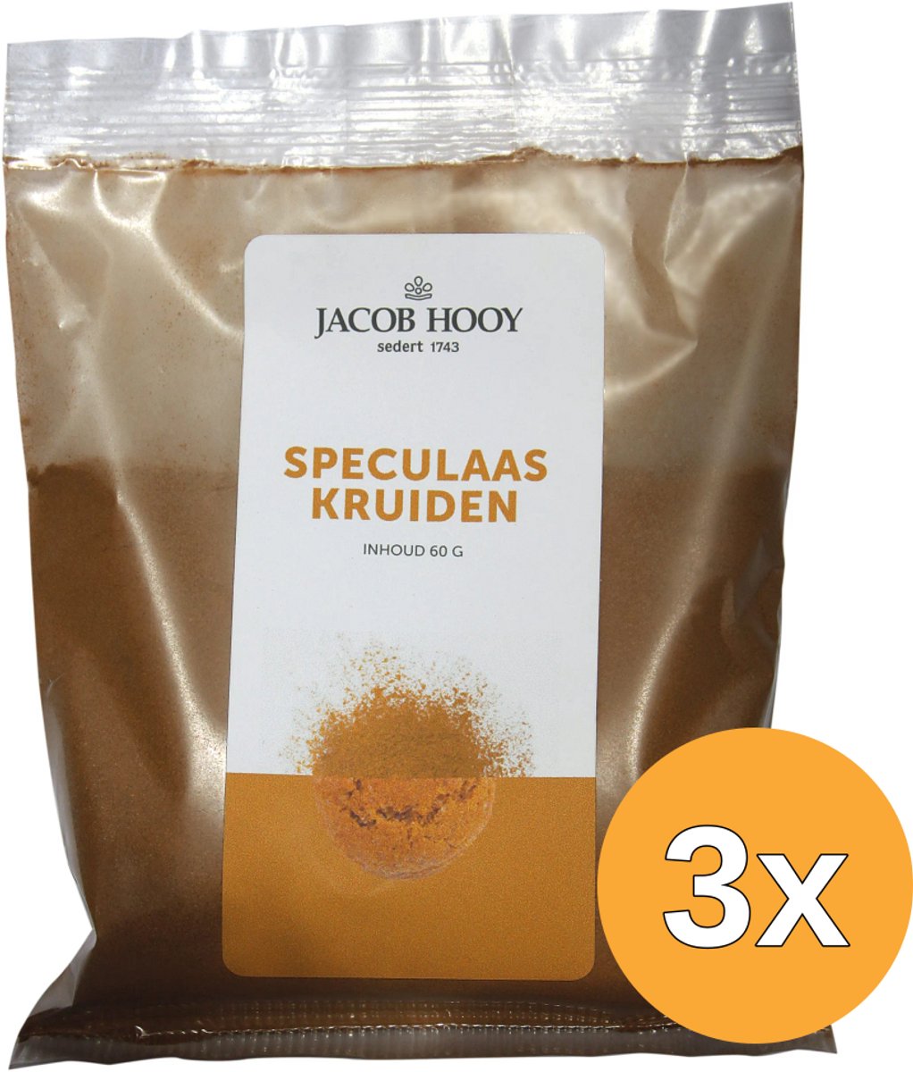 3x Jacob Hooy Speculaaskruiden (60 gr)