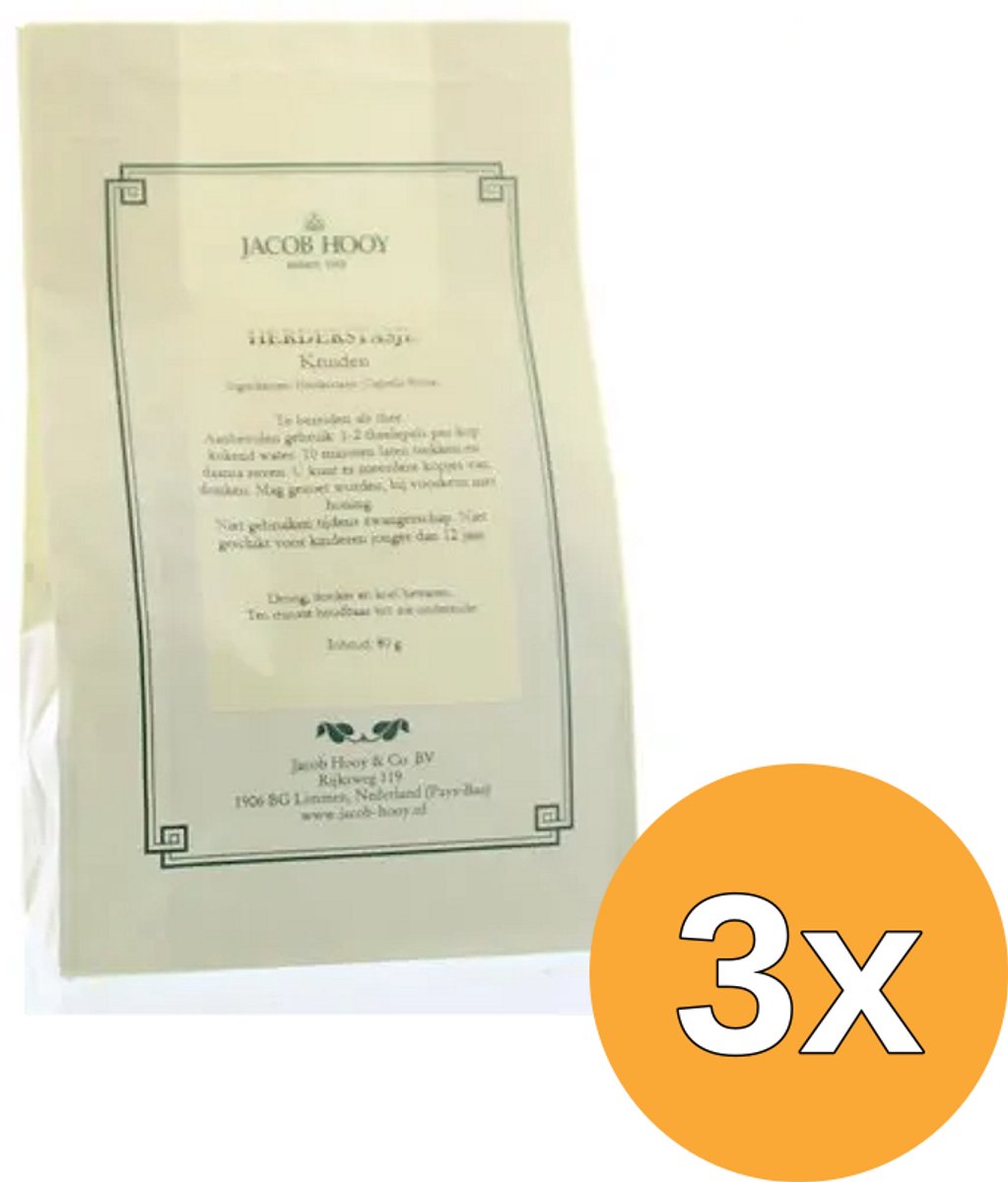 3x Jacob Hooy Herderstasje Thee (80 gr)