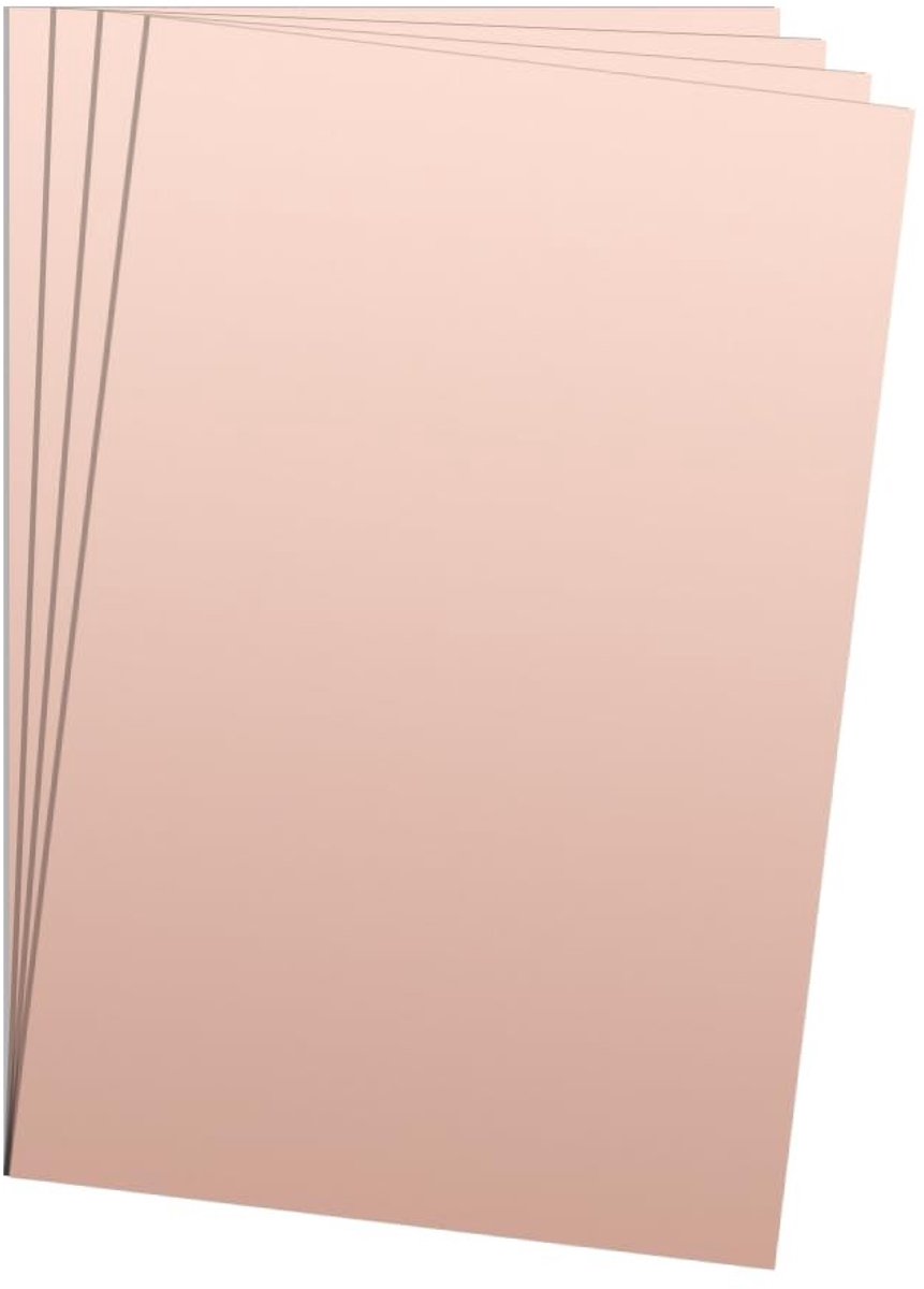 Enkelzijdige printplaat 8 x 12 inch, 4 stuks, 1,2 mm dik FR4 verguld koper voor DIY PCB graveren en elektronica projecten