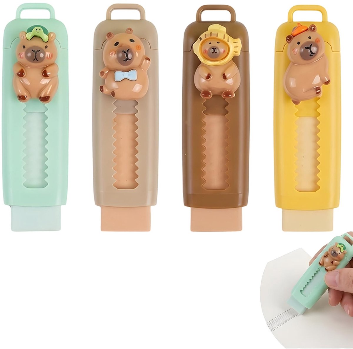 Solidchoice - Set van 4 Intrekbare Gummen voor Kinderen