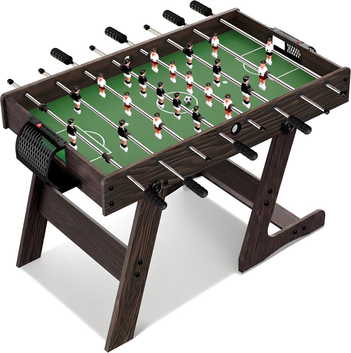 Tafelvoetbaltafel 122 x 61 x 81 cm - Opvouwbare Voetbaltafel voor 2-4 Spelers - Met Scoreteller en 2 Ballen - Voor Kinderen en Volwassenen