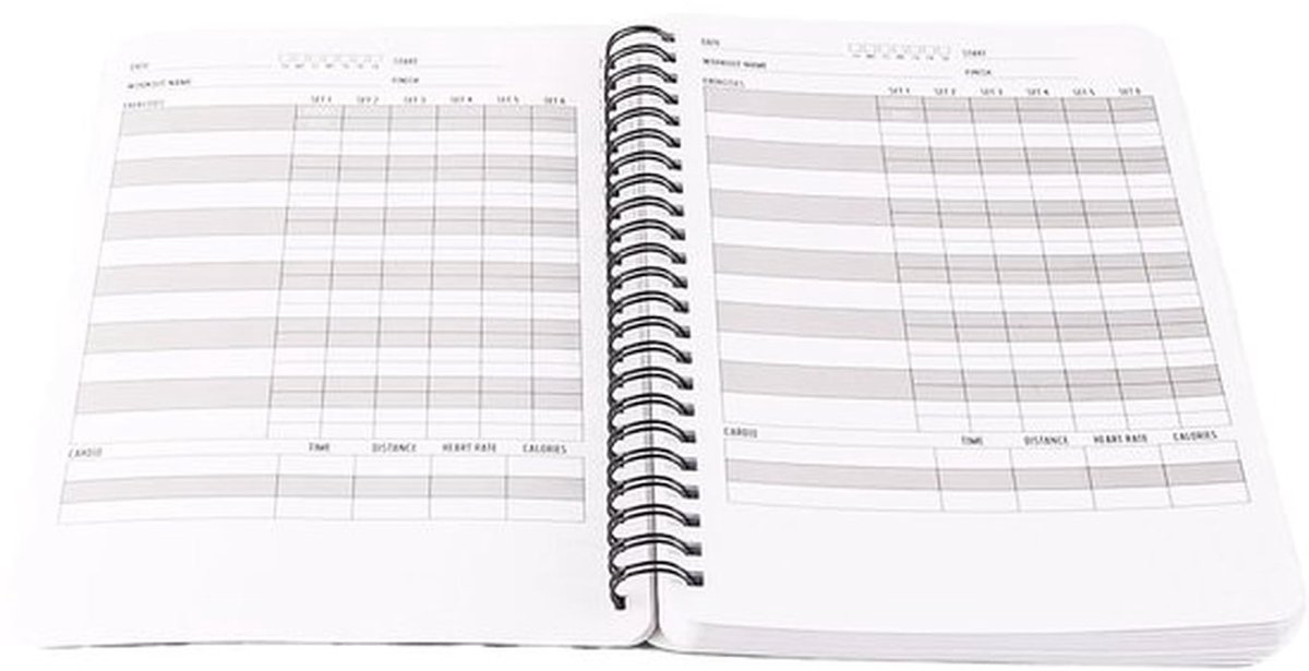 Fitness Logboek A5 voor Sportrecords
