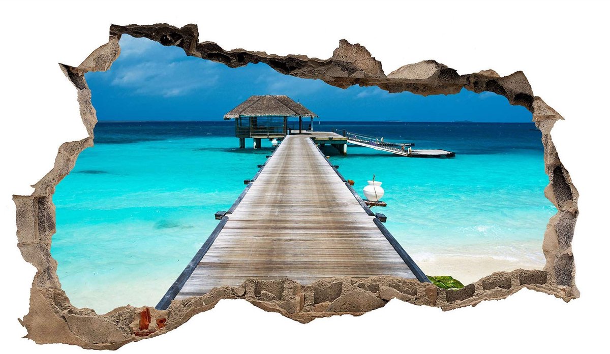 Solidchoice - 3D Wandstickers met Landschap en Avontuur