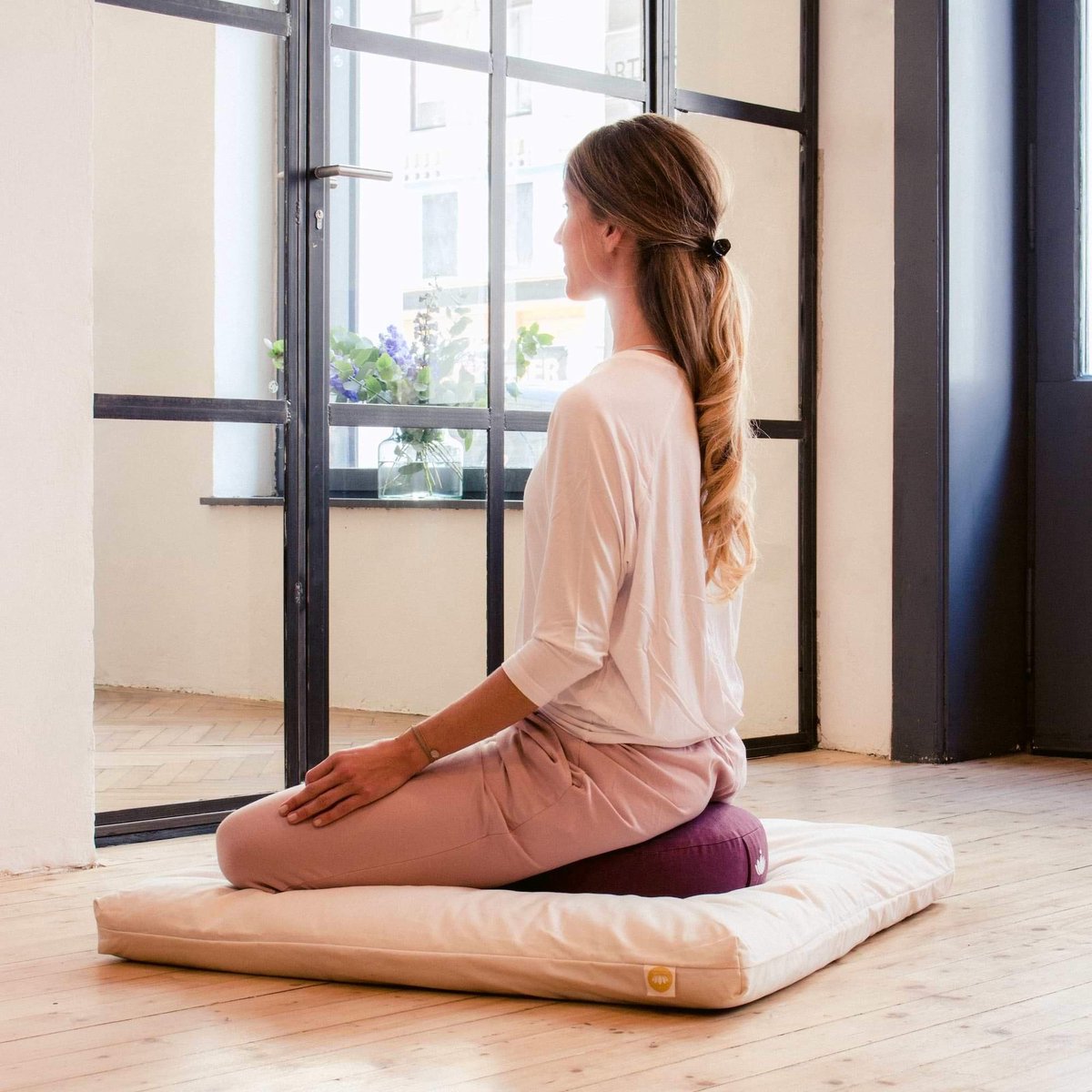 Solidchoice - Yoga Meditatiekussen met Speltvulling en Wasbare Deksel