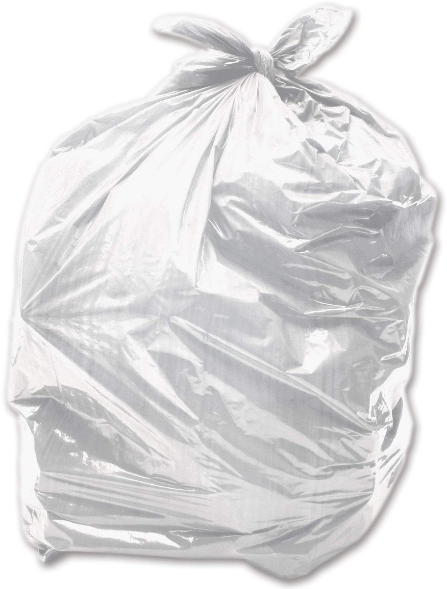 Solidchoice - Witte Afvalzakken 90L (100 Stuks) voor Tuinafval