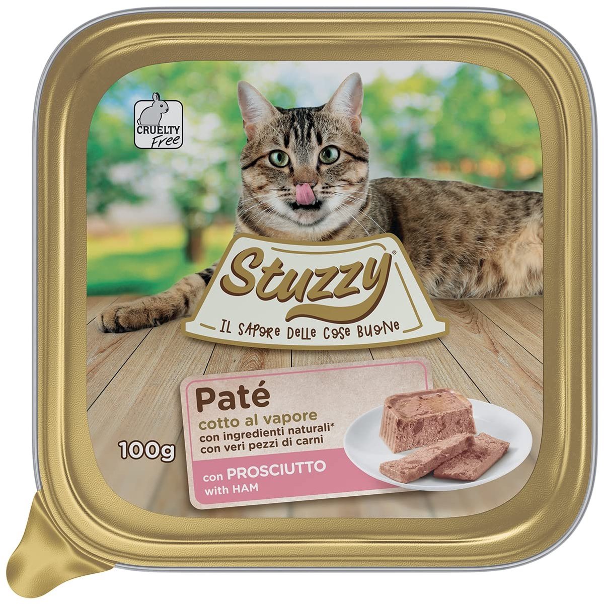 Solidchoice - Natvoer voor Volwassen Katten met Ham, 32 Tray's van 100 g