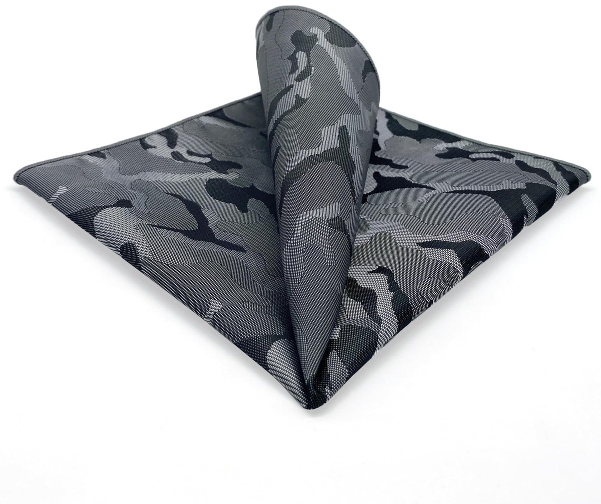 Solidchoice - Geometrische Zakdoek voor Mannen in Blauw en Groen