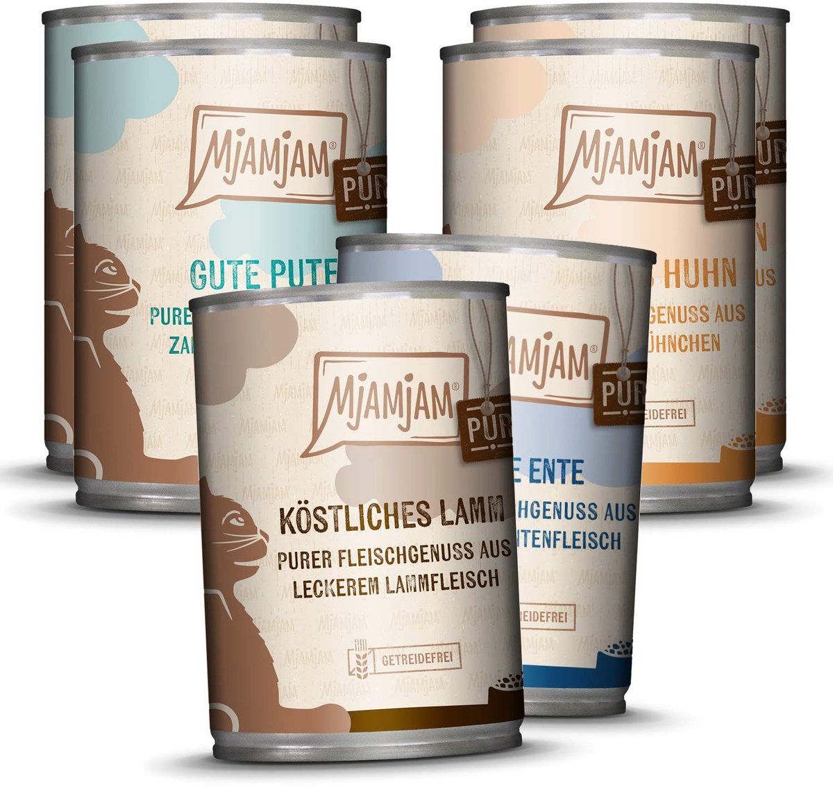 Solidchoice - Premium Natvoer voor Katten, Gemengd Pakket met Hoog Vleesgehalte