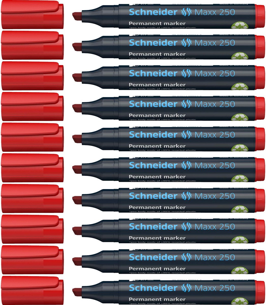 Solidchoice - Permanente Marker Set van 10 - Rood