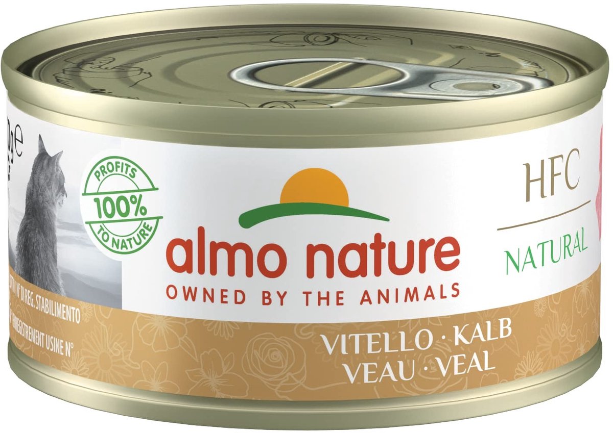 Solidchoice - HFC Natuurlijke Kattenvoer met Kalf, 24 x 70g