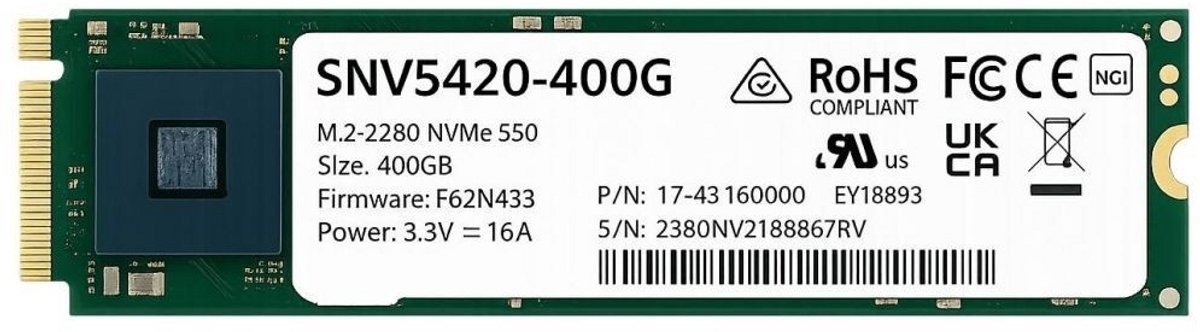Synology SNV5420-400G internal solid state drive 400 GB M.2 PCI Express 3.0 NVMe