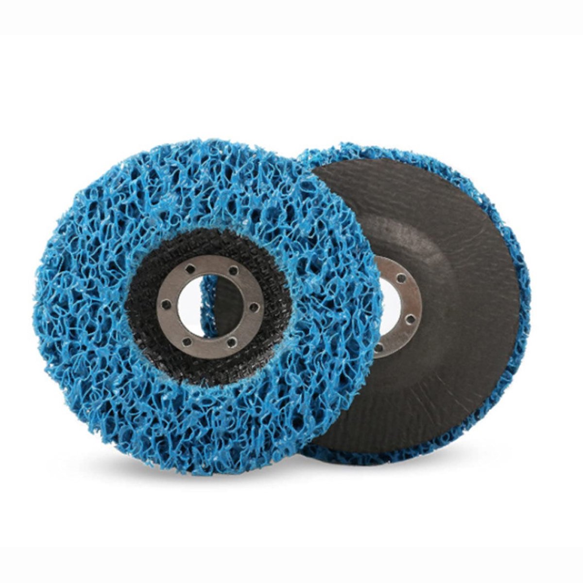 CSD schuurpads - 125 mm - 10 pads - Voor haakse slijpers - CBS/CSD - Voor het verwijderen van verf en roest - Schuuropzetstuk - Grove schuurpads - Blauw