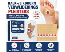 South Moon Likdoorn Verwijderpleisters 24 stuks met Salicylzuur, Voetverzorging voor Likdoorns, Eelt en Huidverharding, Verzorgende Pleisters voor Voeten en Tenen, Comfortabele Zelfklevende Voetpleisters voor Dagelijks Gebruik
