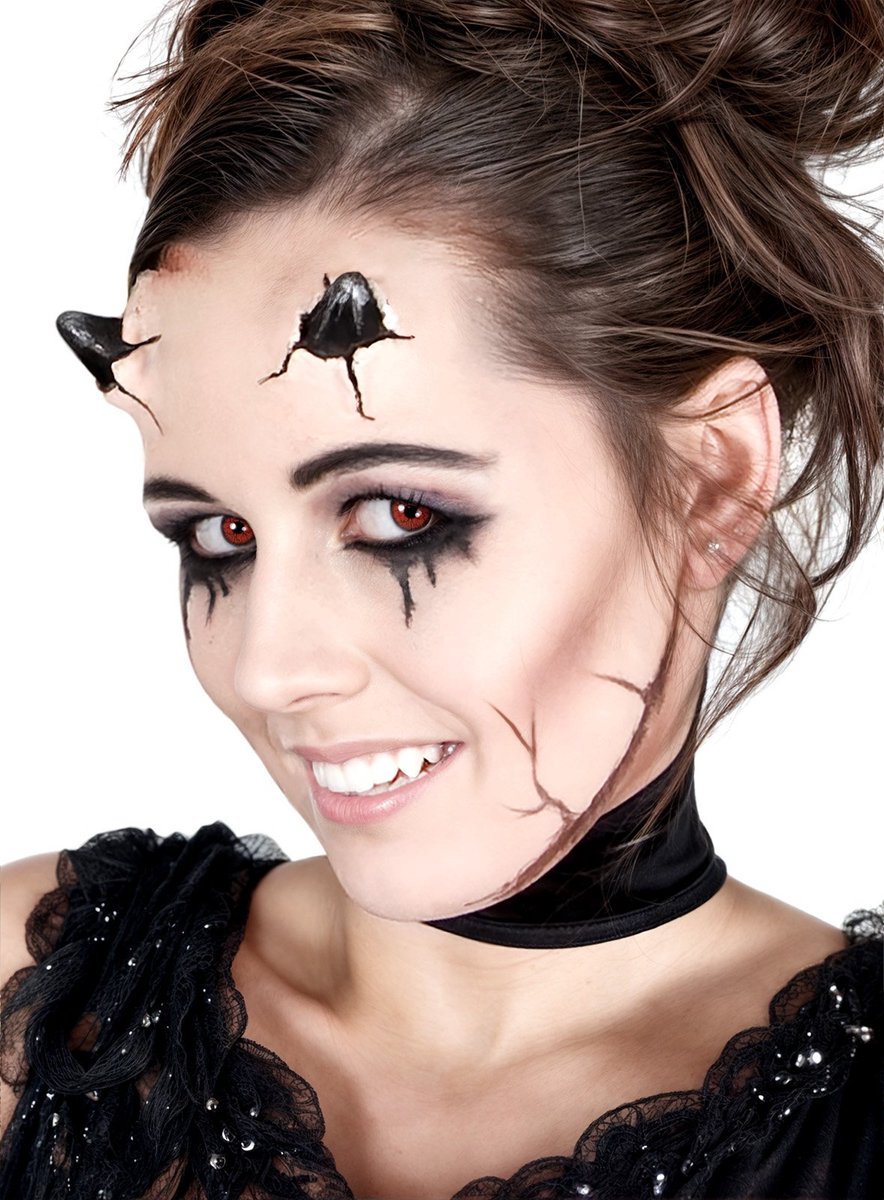 Latex Hoorns Duiveltje Met Mastix Huidlijm