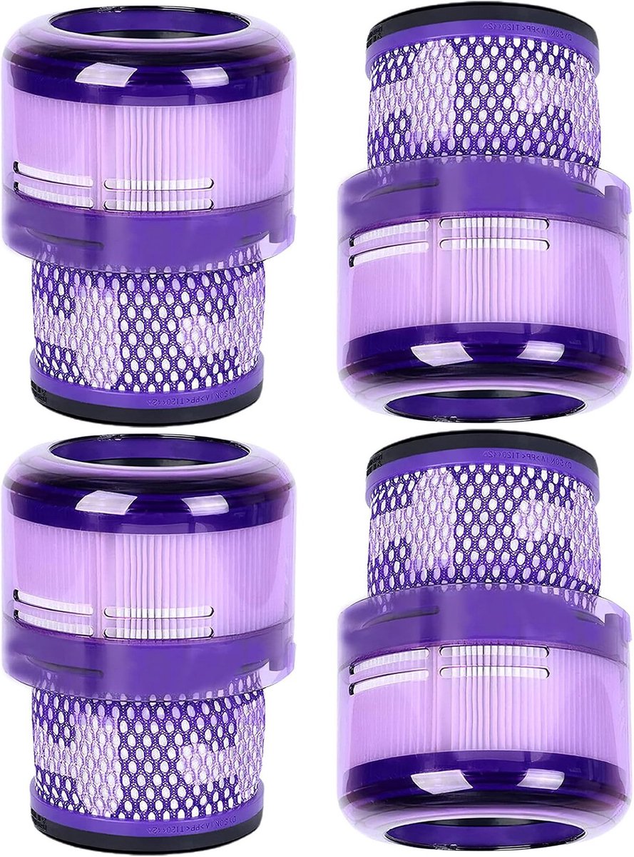 4 x Stofzuigerfilter compatibel met Dyson Omni-glide+ | Omni-glide, SV19 stofzuiger - HEPA-filter paars - Promessa-Solutions