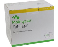 Tubifast buisverband 10 meter x 10,75cm Geel