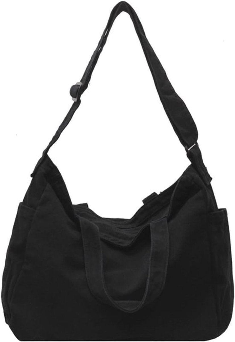Unisex Schoudertas van Katoen | Handtas voor Dames | Modieuze Shopper voor Dagelijks Gebruik, Kantoor, School en Reizen
