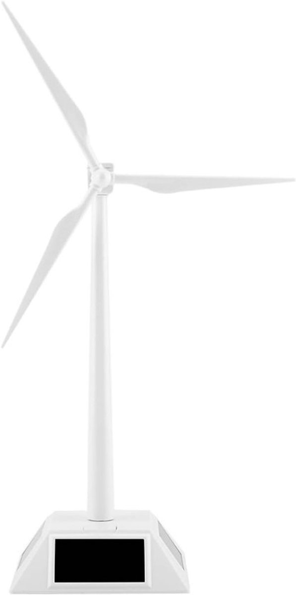Desktop-windturbinemodel, Zonne-energie windmolen speelgoed, Educatief tuinornament voor thuisdecoratie en duurzame energie