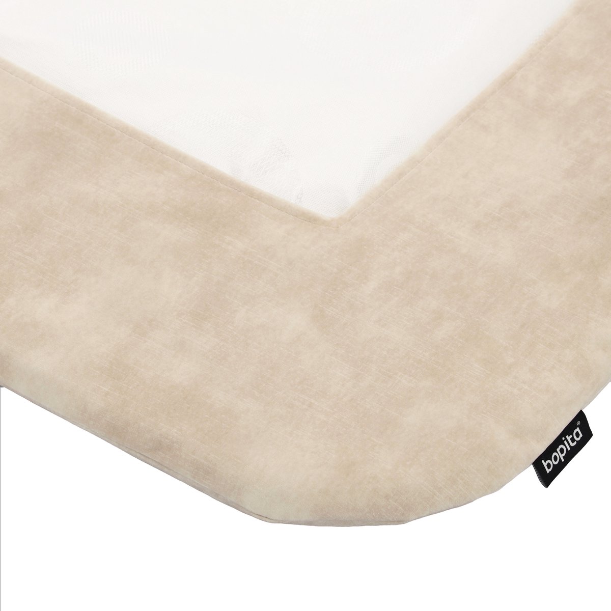 Bopita Milo Boxmatras Hoes - 75 x 95 cm - Velours - Naturel