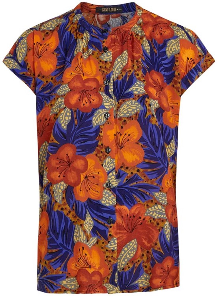 Damesblouse met Bloemenprint en Duurzaam Materiaal