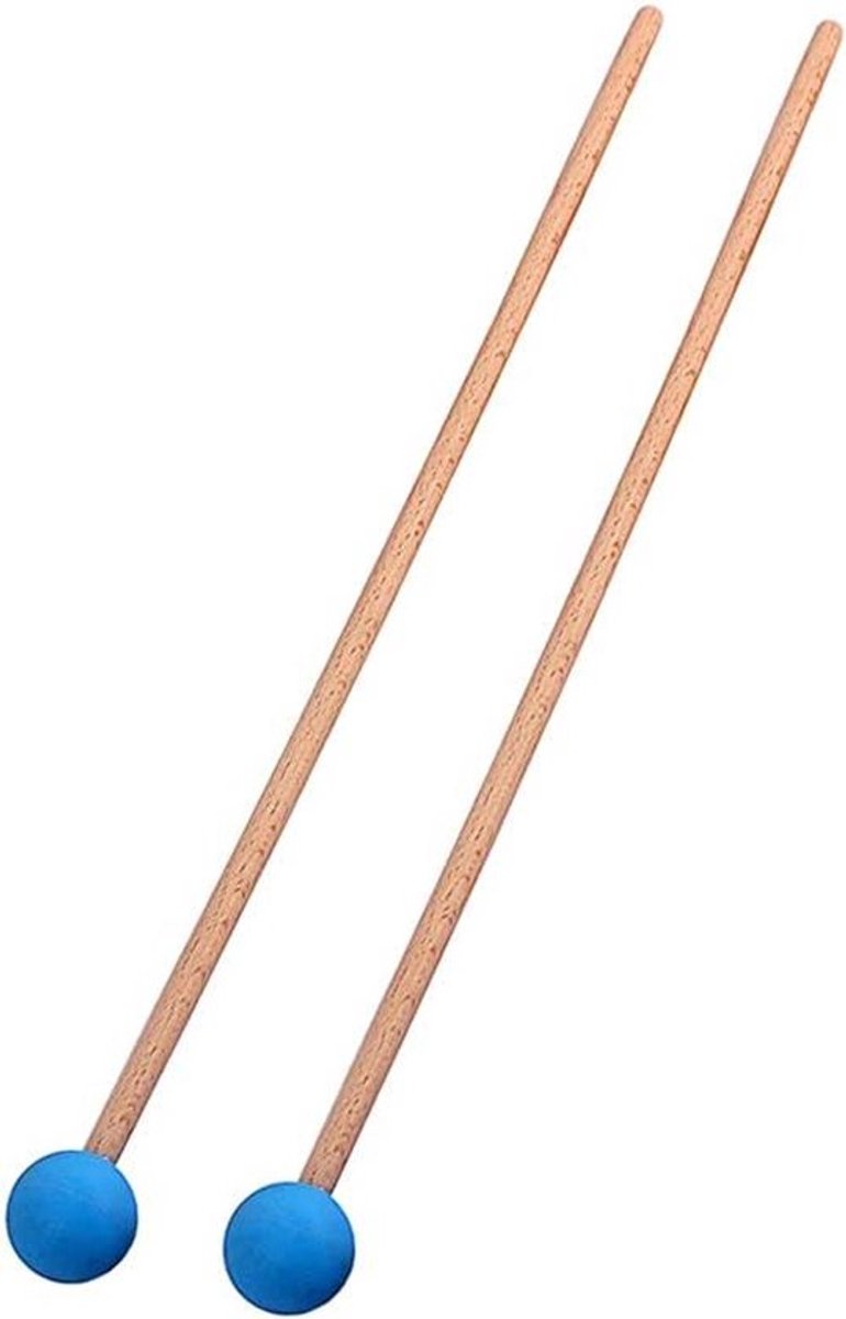 Drumsticks - Klokkenspel - Hard plastic - Xylofoon sticks - Blauw - Drumsticks voor klokkenspel xylofoon sticks van hard plastic voor drumsticks blauw.