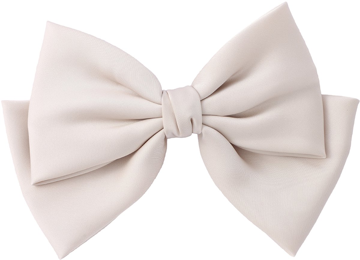 Emilie collection - Haarspeld - strik - satijn - ivoor wit