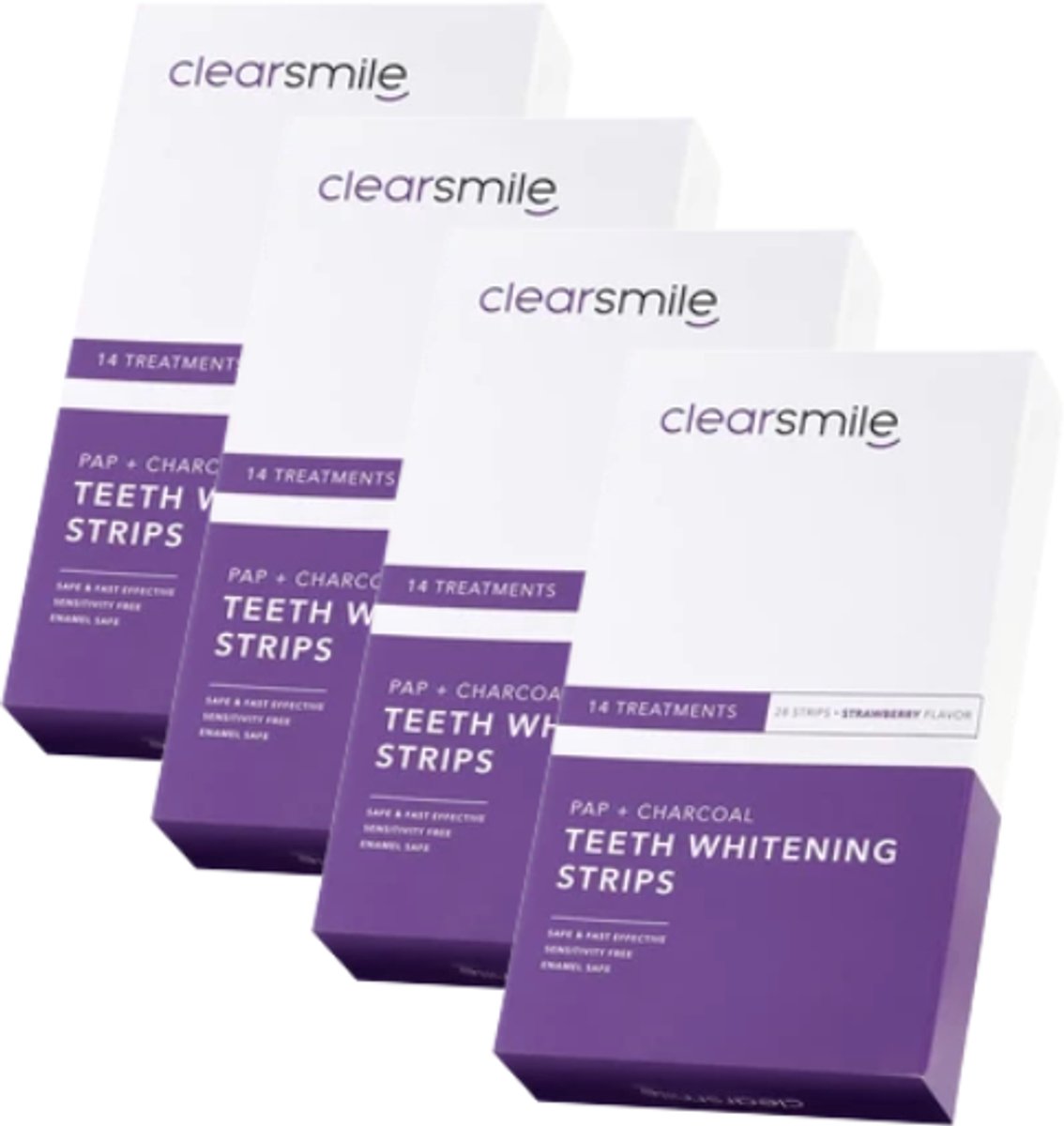 4x Clearsmile PAP+ Whitening Strips - 14 Treatments