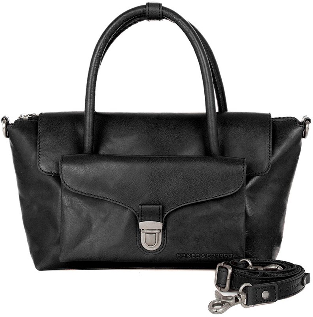 Leren Handtas - Hailey - Zwart