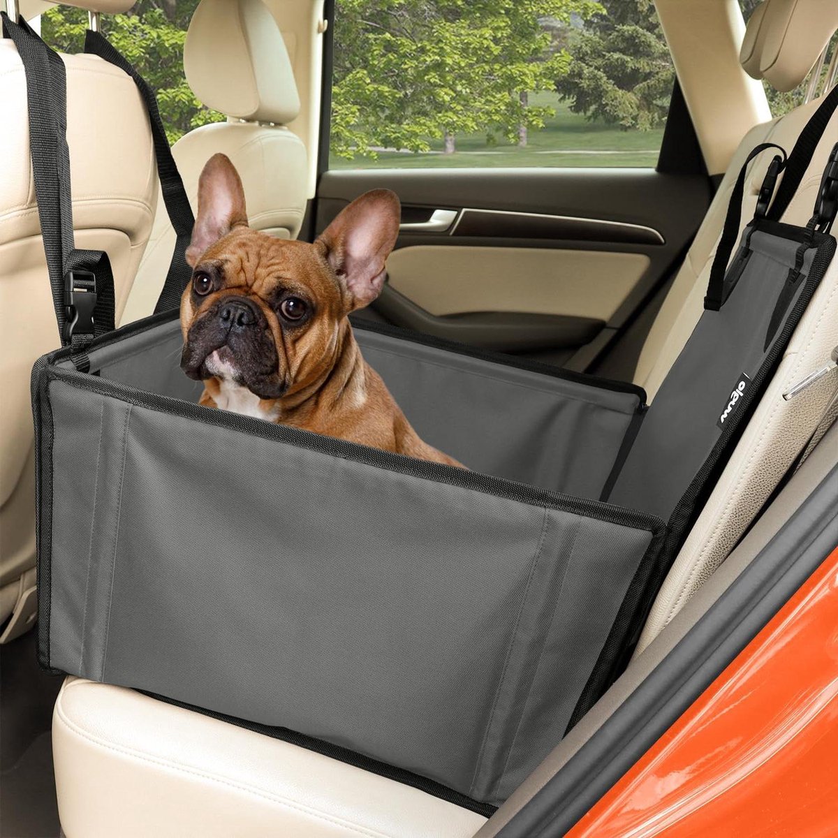 Honden autostoel - Honden zitje auto - Veilig reizen - Extra stabiele constructie - 48 x 45 x 28 cm