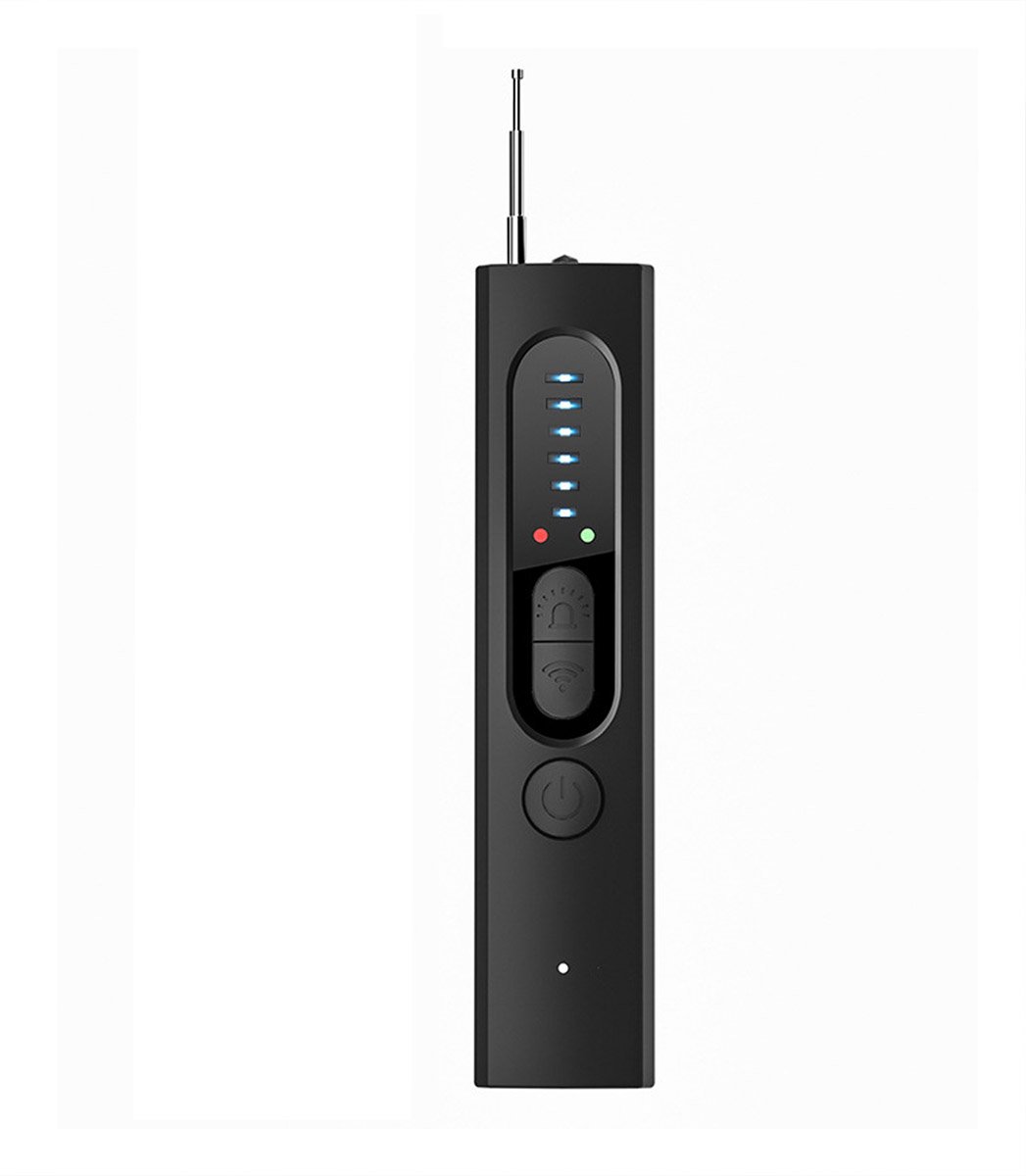 Gsedaox-Verborgen camera detector-Afluisterapparatuur-Verborgen Camera Opsporen-Oplaadbaar-Privacybescherming-Zwart