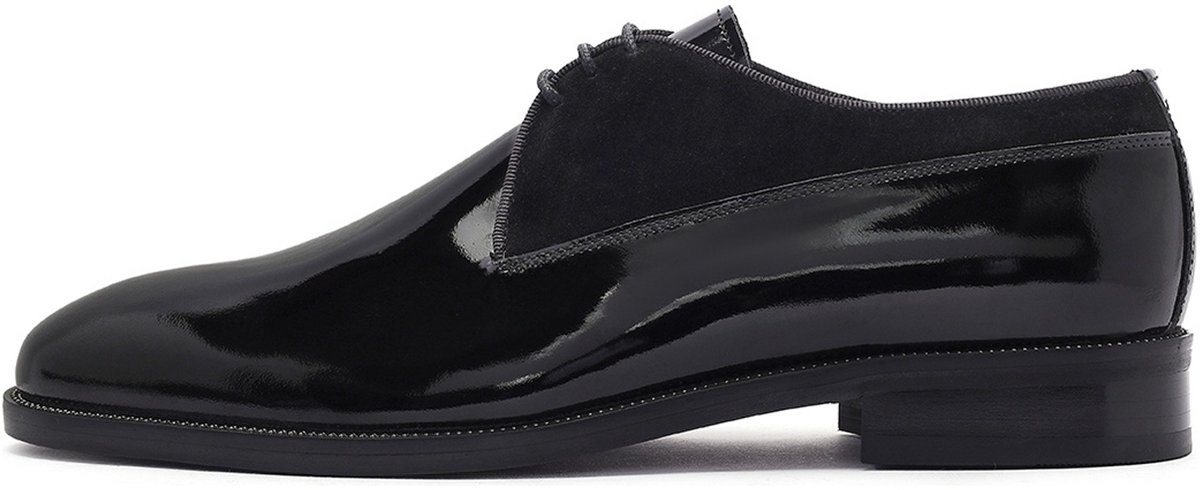DERIMOD Klassieke Veterschoenen Patent Leren Casual Veterschoenen