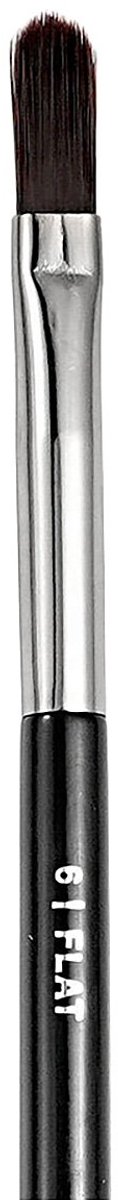 Platte schminkpenseel klein - 6 FLAT