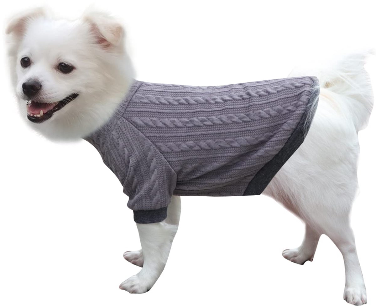 Hondenpullover voor Chihuahua - Grijze Trui voor Kleine Honden (XS)