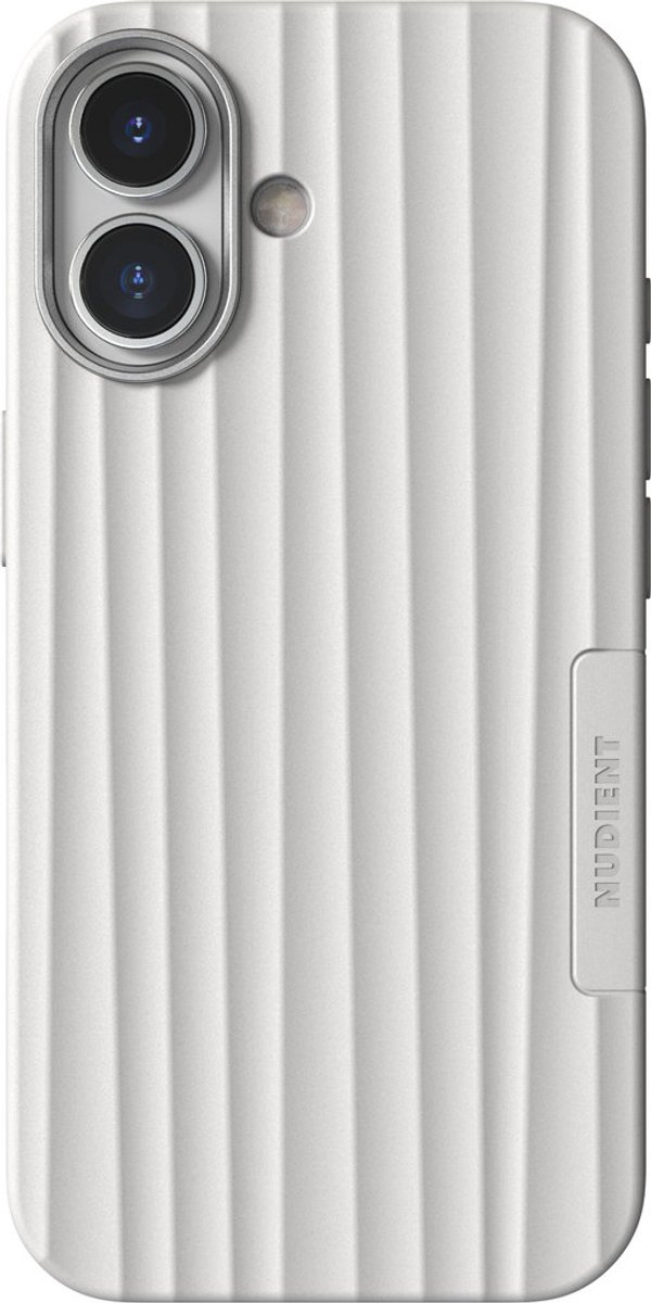 Nudient Bold MagSafe Case geschikt voor Apple iPhone 17 Pro Chalk - Wit