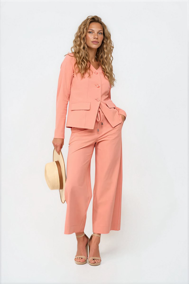 MI PIACE - Travel Broek Straight Uni 202089 Sunset Clay - Maat : L