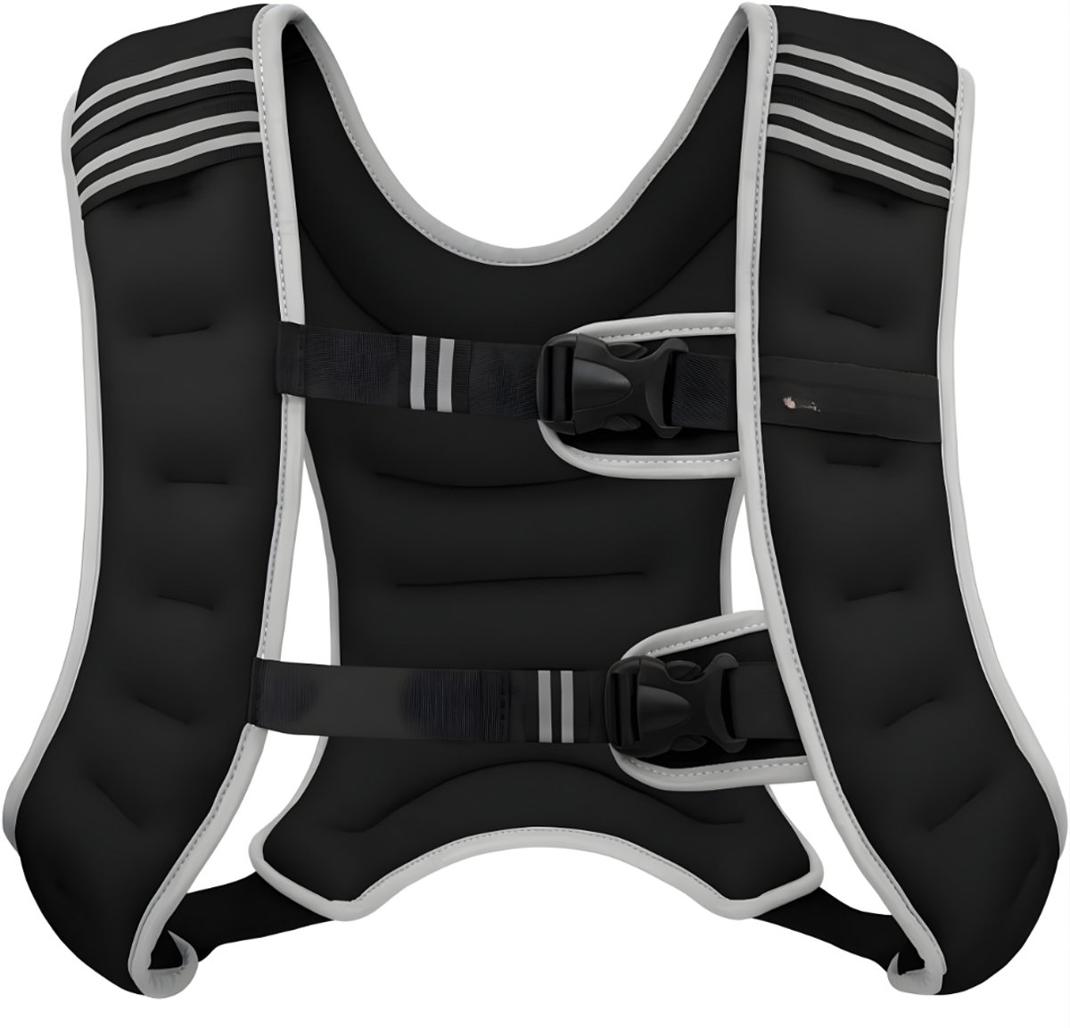 KIRA® Gewichtsvest - 8 kg - Comfortabele Pasvorm voor Krachttraining, Hardlopen & Fitness - Verstelbaar -Zwart - 32cm x 21cm x 6cm