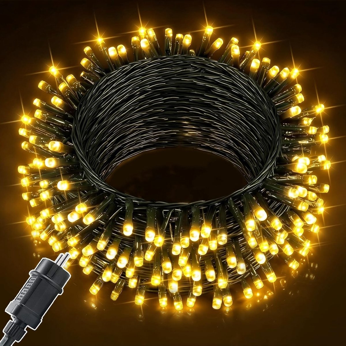 Lichtsnoer LED - Warmwit - 10 m - Met Timer en 8 Verlichtingsmodi - Voor Kerstdecoratie en Feest
