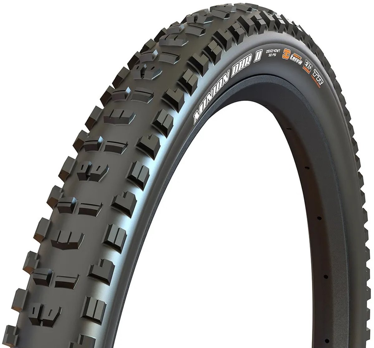 Maxxis Minion Dhr Ii Wt Exo 60tpi Maxxterra Tubeless 27.5´´ X 2.40 Mtb-band Zilver 27.5´´ x 2.40