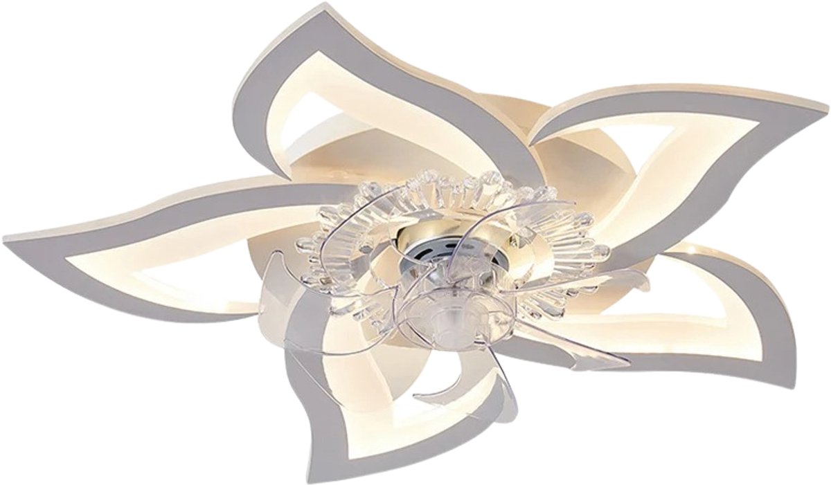 TamTrade Plafondventilator - Plafond ventilator met verlichting - LED - Dimbare verlichting - Instelbare kleurtemperatuur
