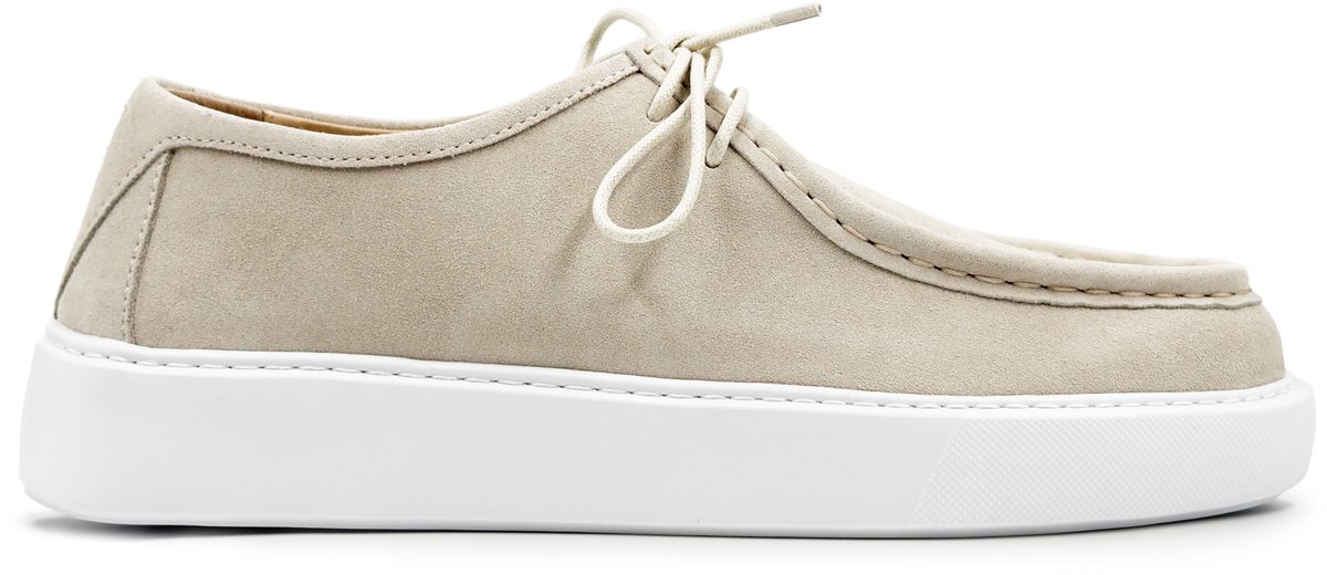 Dutch'D ® Loafers - Instapper - Zand Beige - Luxe - Sportief - Suede leer - Atmos Aura - Maat 42