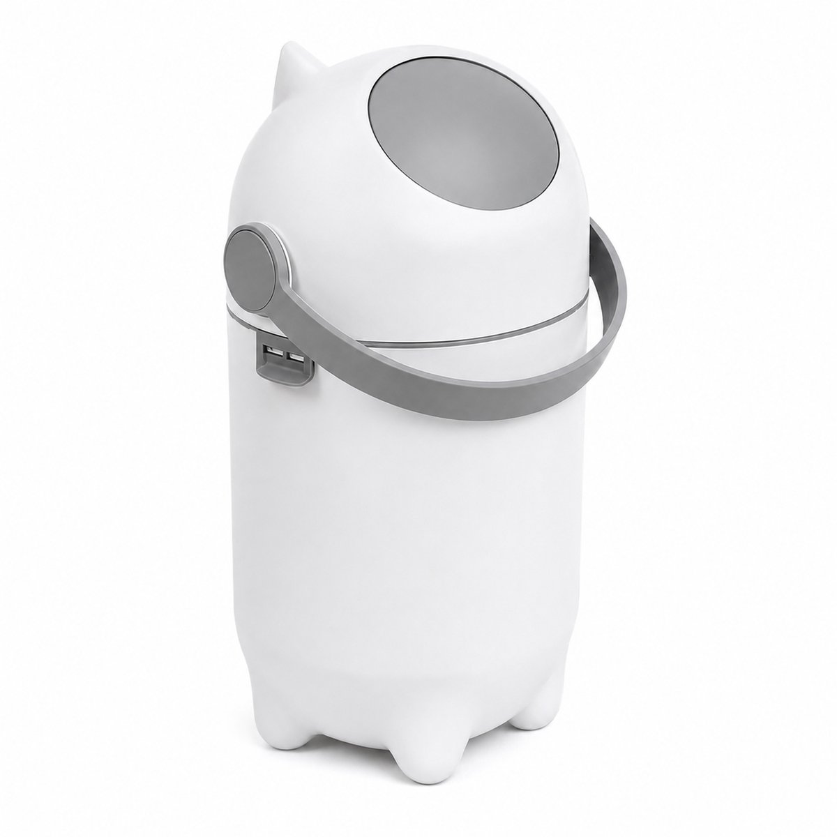 JOYNEXTBUY Luiersprullenbak 15 Liter – Luchtdichte Luieremmer – Geurvrije Luiercontainer – Afvalemmer voor Luiers – Tot 16 Luiers – Wit