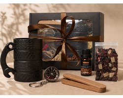 Verjaardagscadeau man – Auto gadgets met autobandmok, autoparfum en thee