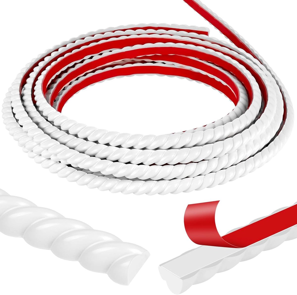 Zelfklevende PVC Wanddecoratie - Flexibele Decoratieve Strip voor Spiegels, Muren en Plafonds (6 m x 10 mm)