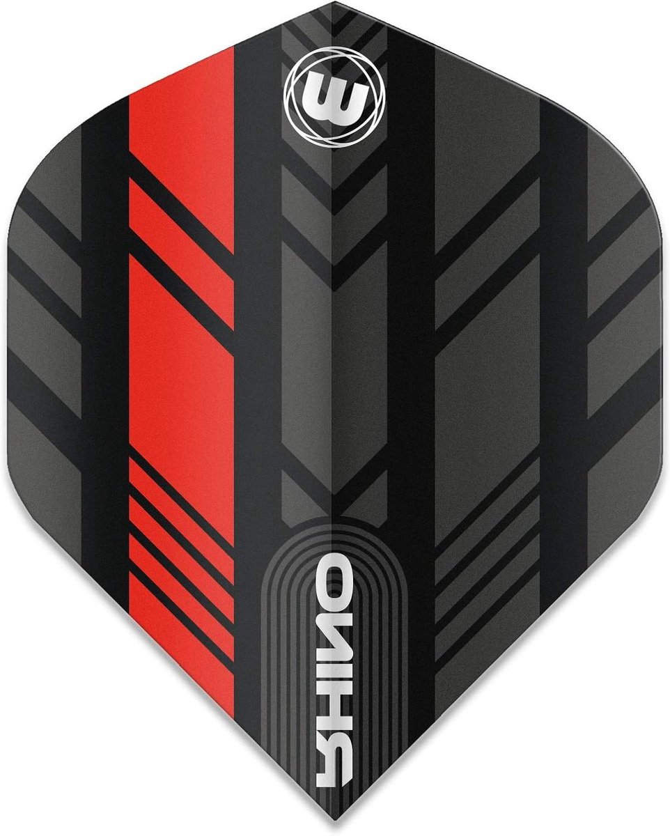Dart Flights - Vleugels Set - Darts Spelen - Extra Dik Poly - 3 Stuks - Zwart Rood