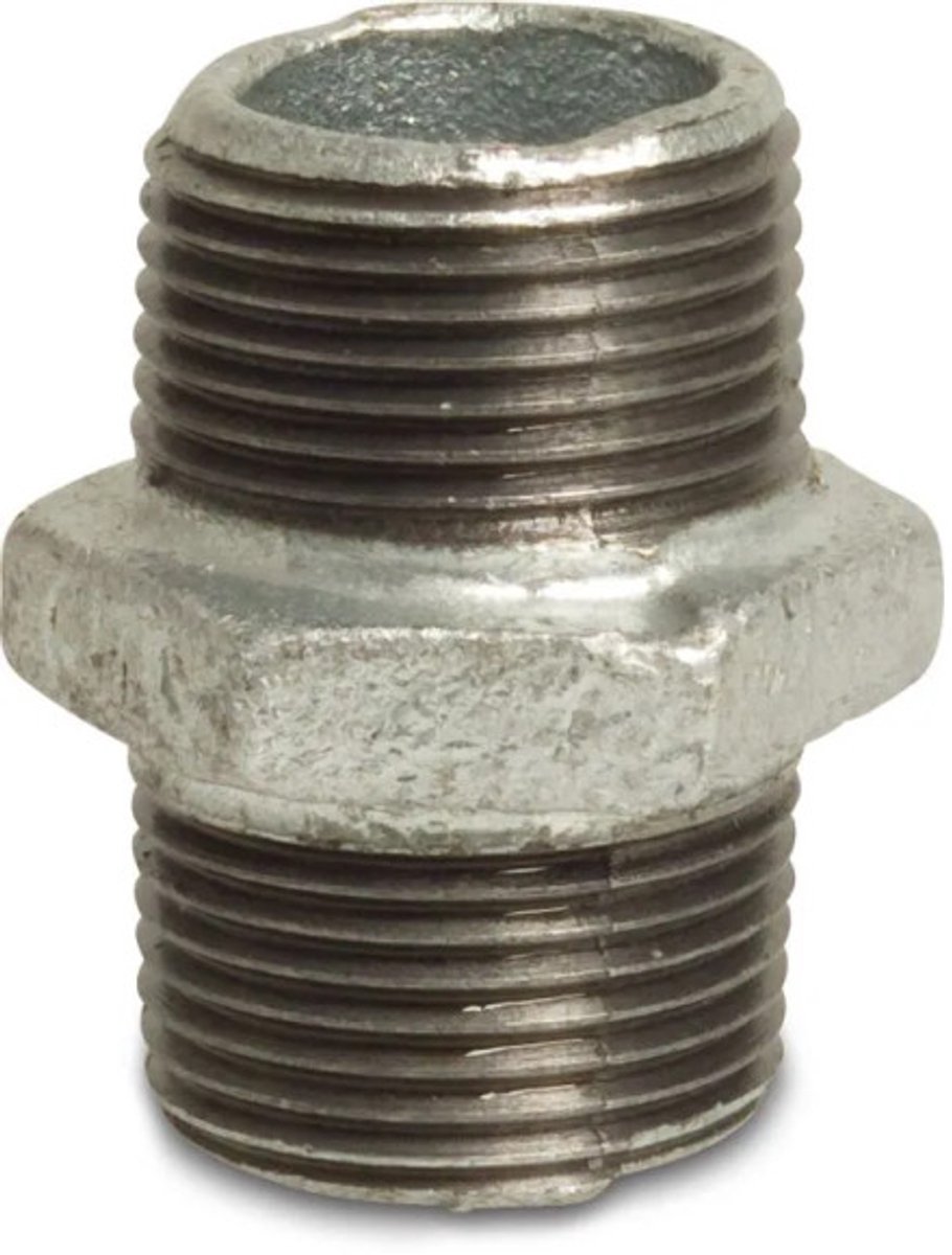 BOSTA Nr. 280 - Gegalvaniseerde dubbele nippel 1/8x1/8