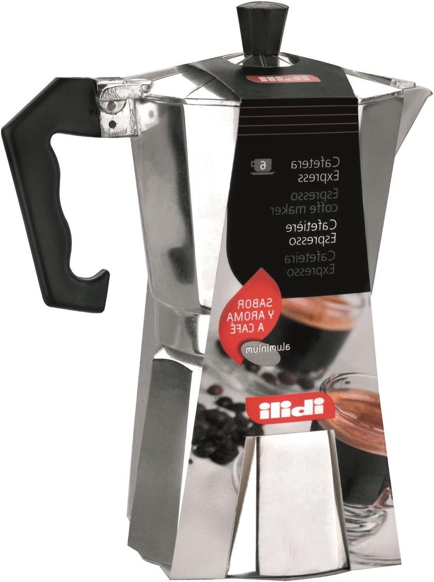 Percolator Koffiezetter - Moka pot - Koffie Zetten - Aluminium Design - 6 Kopjes - Aluminium