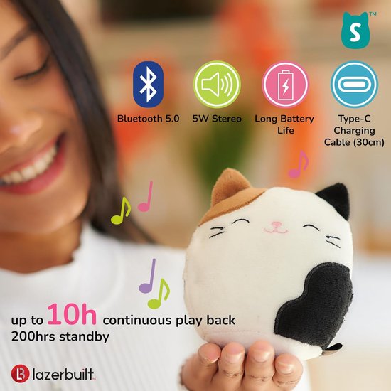 Pluche Draagbare Bluetooth Speaker - Met Kat Thema en Kristalhelder Geluid — afbeelding 4