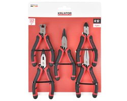 Kreator Mini Tangenset KRTH62106 – 5-delig 105–130 mm - Handgereedschap, Gereedschap