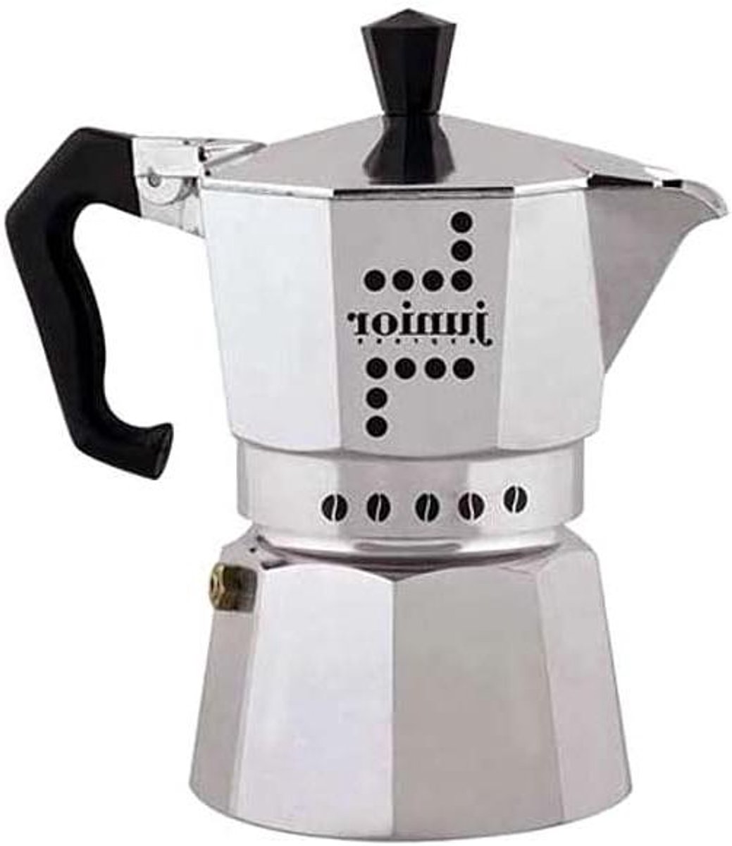 Espressokoker - Koffiezetapparaat - Espresso Maken - Alleen op gas - 2-persoons - Grijs